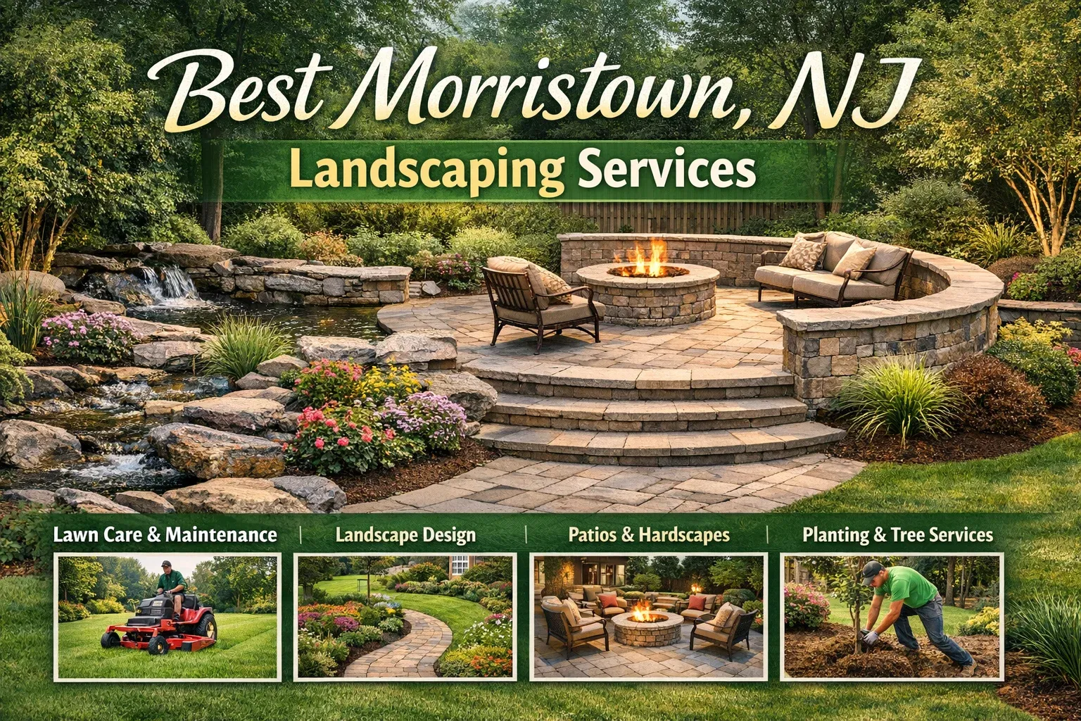 Morristown NJ Landscaping Experts at Work
